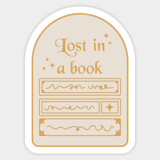 Lost in a book. Bookish quotes. Sticker